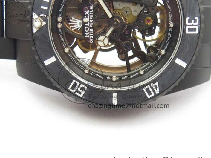 0523 Submariner 116610 Andrea Pirlo DLC ROF Best Edition Carbon Bezel on Skeleton DIal SA QuickDry 2790